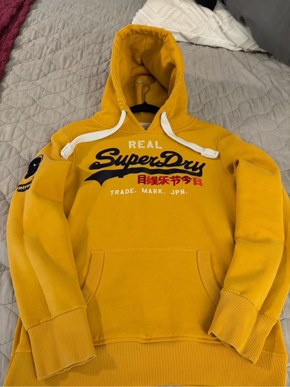 Superdry Yellow Real SuperDry Hooded Sweatshirt